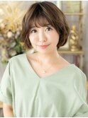 ウルフパーマひし形ふわふわフェザーショートc7