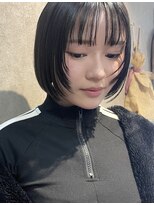 パーミル ルモ クマモト(permille ‰ LUMO Kumamoto)&nbsp;顔周りレイヤー×ミニボブ