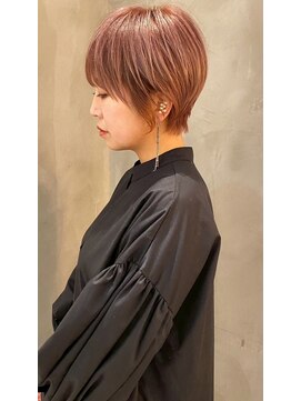 ペスカケイクリエイティブ(PESCA K-CREATIVE) 大人ショート×ピンクベージュ