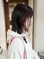 ラミエ バイ メルト 吉祥寺(lamie by melt)&nbsp;小川/ブリーチなしオレンジブラウンインナーミディアムレイヤー