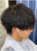 初めてのパーマでも◎ラフな質感が人気のシャドウパーマ