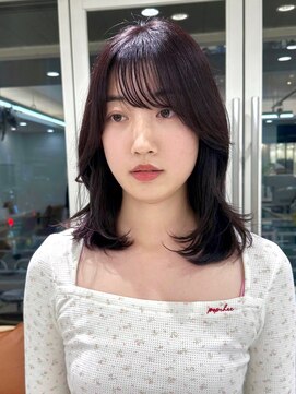 ガーデンヨコハマ(GARDEN YOKOHAMA) ローズブラウン モーヴピンク バタフライカット 暗めカラー 暖色