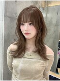 黒髪カタログ/オリーブグレー/ココアベージュ/小顔に見せるヘア