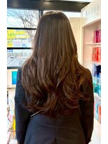 ヘアショップエヌアンドエー 久喜店(hairshop N&A) 上品な明るさと艶感のブラウンヘア 巻き髪とも相性○