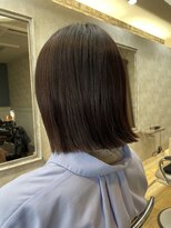 ヘアアンドメイク アリス(hair&make ALICE produce by COLT) ボブ 切りっぱなし 韓国風 ショート