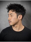 【大人ジェットモヒカン】短髪/刈り上げ/ツイストパーマ