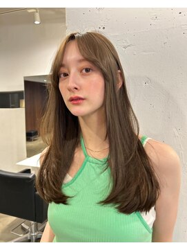 アビー 福岡天神(ABBEY) ロングヘアレイヤーカット前髪カット髪質改善トリートメント
