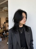 ブランニュー オーバー 難波店(Brandnew over)&nbsp;ミディアムウルフ　センターパート