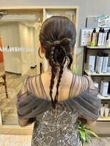 オーセンヘア(AUTHEN.HAIR)&nbsp;リボンアレンジ/お呼ばれヘアセット