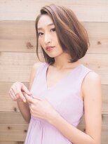 ロゼ(rosee) まとまりが欲しい時など…うるつやワンカールボブ×潤いベージュ