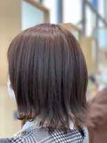 ヘアースペース アモール(Hair Space Amor) ラベンダーグレージュ×外ハネボブ