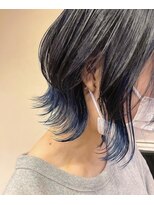 ジィップクリニカ(Zip clinica) ブルーインナーカラー 担当近森