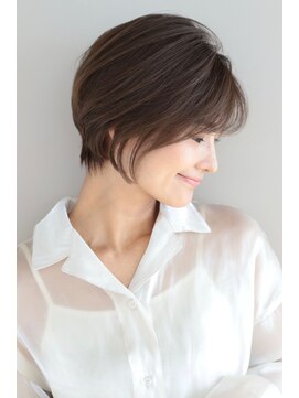 アフロート ギンザ(AFLOAT GINZA) 【小鳥居】シルキーベージュ大人可愛いボブショート前上がりボブ