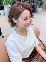 ピープスアンドスー 表参道 渋谷(Peeps&Suu.)&nbsp;耳掛けショートボブ/エアリーカール/大人愛され20代30代40代50代