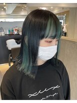 ★ブリーチ1回_インナーカラー_グリーン系★