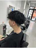 波巻きスパイラルパーマメンズ名古屋眉毛