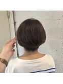 【赤みを味方に】オレンジ×ショートボブ