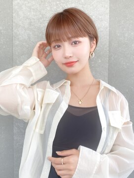 ロンド レグリーズ 立川(Lond leglise) ショート×顔周り×前髪×シルキーベージュ×グレージュカラー