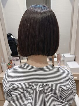 コーエン(cowen) 大人かわいい黒髪ストレートボブ♪白髪染め縮毛矯正30代40代50代