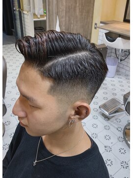 グルーマーズトウキョウ 渋谷店(GROOMER/S TOKYO) ラフサイドパート　メンズパーマ <バーバー> <男性専門>