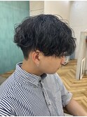 お客様マッシュ刈り上げ波巻きスパイラルパーマおしゃれ本厚木