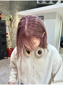 ピンクラベンダーベージュカラーハイトーンカラーケアブリーチ