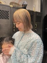 アチーブリス(achieve Liss)&nbsp;アンブレラカラー　ハイトーン　ブリーチ切りっぱなし