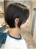 小顔ショート 【相馬】 #小顔補正立体カット#仙台髪質改善