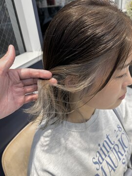 アンソル オブ リシェール(N'SOL of RICHAIR) 前髪/アンブレラカラー/こなれミディ/イメチェン/ウェーブパーマ