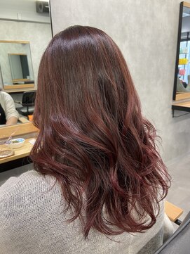 クラン 岡本(Chlan) バレイヤージュ×グラデーションピンク