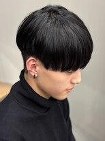 エルマーク 心斎橋(L-MARK)&nbsp;黒髪マッシュナチュラルマッシュメンズヘア韓国ツーブロック