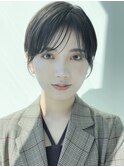 ショートヘアショートボブ縮毛矯正白髪ぼかし表参道青山30代