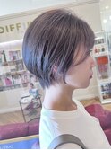 透けグレージュ×似合わせショート