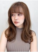 大人可愛い艶感似合わせカットイメチェン美髪エアリーカール