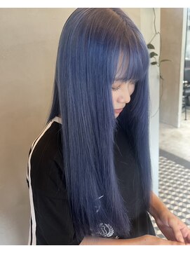 イキプラスディードットログ 大和八木駅前店(ikii+D.Log) ダブルカラー/ブルー/ネイビー/ブリーチ/奈良/橿原/大和八木