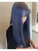 ダブルカラー/ブルー/ネイビー/ブリーチ/奈良/橿原/大和八木