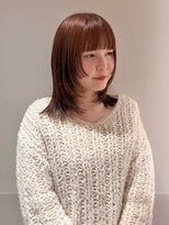 マイル 渋谷(mile)&nbsp;顔周りデザインレイヤー×アプリコットオレンジ