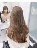 【韓国顔周りレイヤーカット】×似合わせカラー髪質改善/新宿