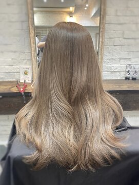 ヘアサロン エフ 渋谷(F) #ミルクティーベージュ　#レイヤーカット　#韓国レイヤー