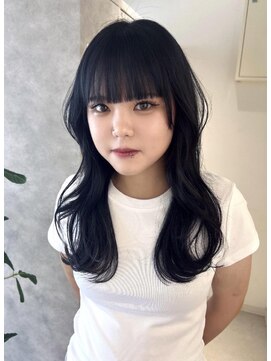 ムーン バイ ケンジ(moon by KENJE) Nanaka/ブルーブラック/透けカラー