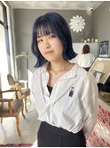 ネイビーブルー【四日市/髪質改善/ブリーチ】