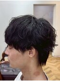 MEN’S HAIR/サーフカール/刈り上げセンターパート/柏駅