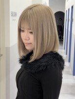 サロウィン 広島(SALOWIN)&nbsp;【五十嵐】ブロンドベージュ×ボブ