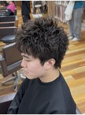 スパイキーショート/スパイキーパーマ/メンズミニウルフ