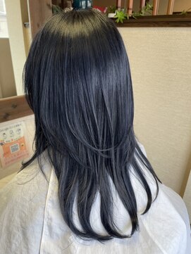 ヘアーズ はれるや(hair's) 簡単スタイリング美シルエット顔周りカットロングヘア