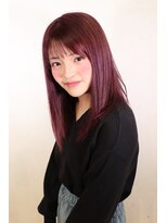 シエ バイ ケンジ 湘南台(sie by KENJE)&nbsp;ダークパープル/ナチュラルショート/夏のヘアアレンジ/湘南台