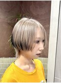 ★ホワイトベージュ！デザインカラー！エンドカラー！ブリーチ