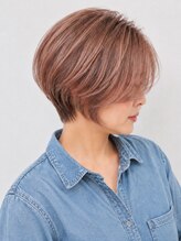ソレイユカラー トヨカワ(SOLEIL COLOR TOYOKAWA) ショートマッシュ明るめピンクブラウン立体感ハイライト