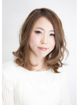 ユアーズ 四街道店(HAIR&NAIL YOURS) 大人かわいいミディアムwithデジタルパーマ