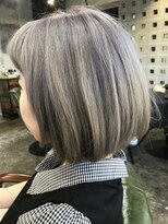 ロアークヘアー(LOARK HAIR)&nbsp;【LOARK】 クールボブ☆シルバーグレージュ♪